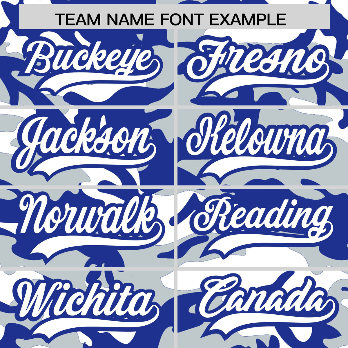 Custom Silver Royal Blue White Camo Gradient Fashion Baseball Jersey | Perfect for Training,Sublimation Printed & Stitched,Add Name and Numbern,Perfect for Teams | KXKSHOP