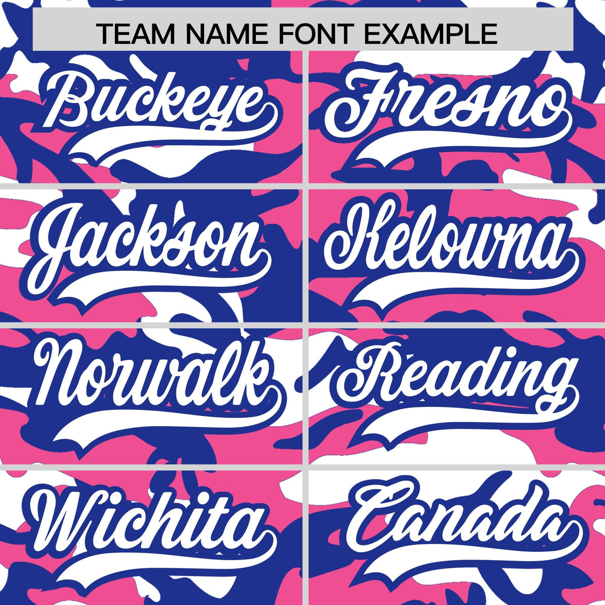 Custom Pink Royal Blue White Camo Gradient Fashion Baseball Jersey | Perfect for Training,Sublimation Printed & Stitched,Add Name and Numbern,Perfect for Teams | KXKSHOP
