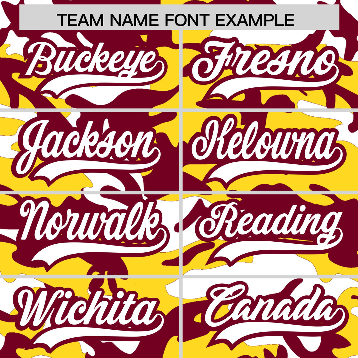 Custom Crimson Gold White Camo Gradient Fashion Baseball Jersey | Perfect for Training,Sublimation Printed &amp; Stitched,Add Name and Numbern,Perfect for Teams | KXKSHOP