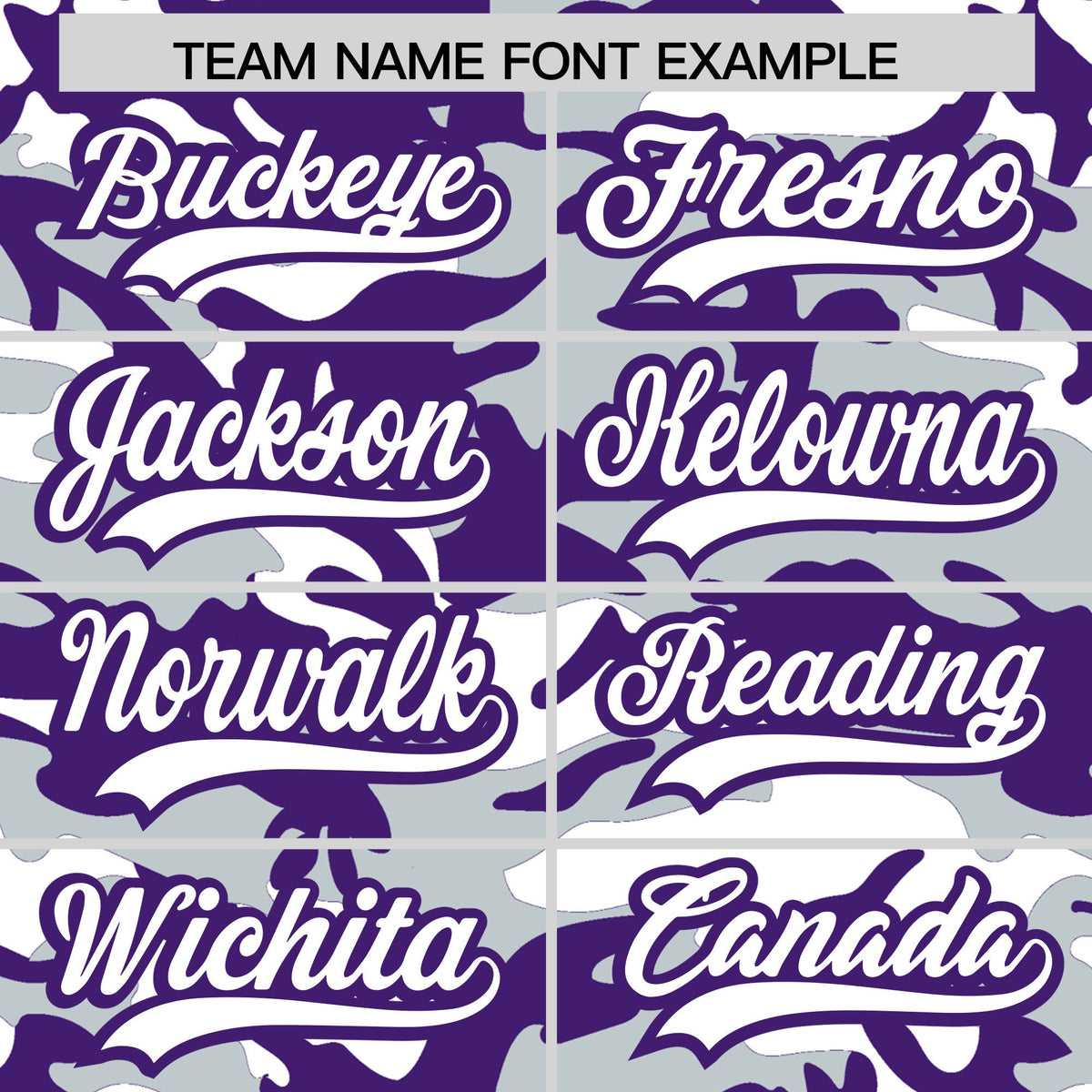 Custom Silver Purple White Camo Gradient Fashion Baseball Jersey | Perfect for Training,Sublimation Printed & Stitched,Add Name and Numbern,Perfect for Teams | KXKSHOP