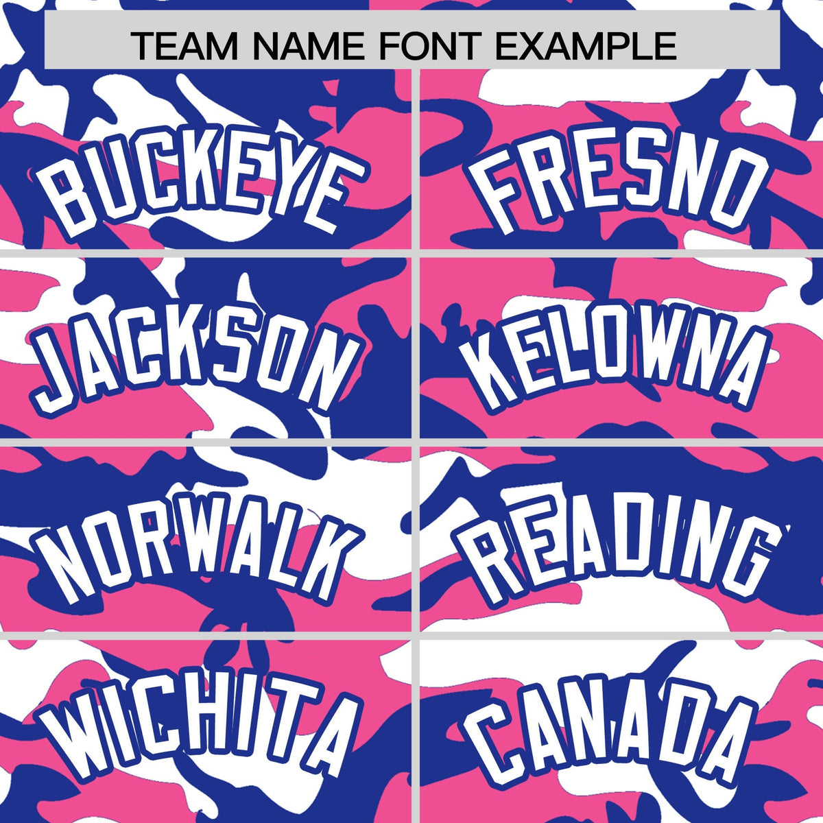 Custom Pink Royal Blue White Camo Gradient Fashion Baseball Jersey | Perfect for Training,Sublimation Printed & Stitched,Add Name and Numbern,Perfect for Teams | KXKSHOP