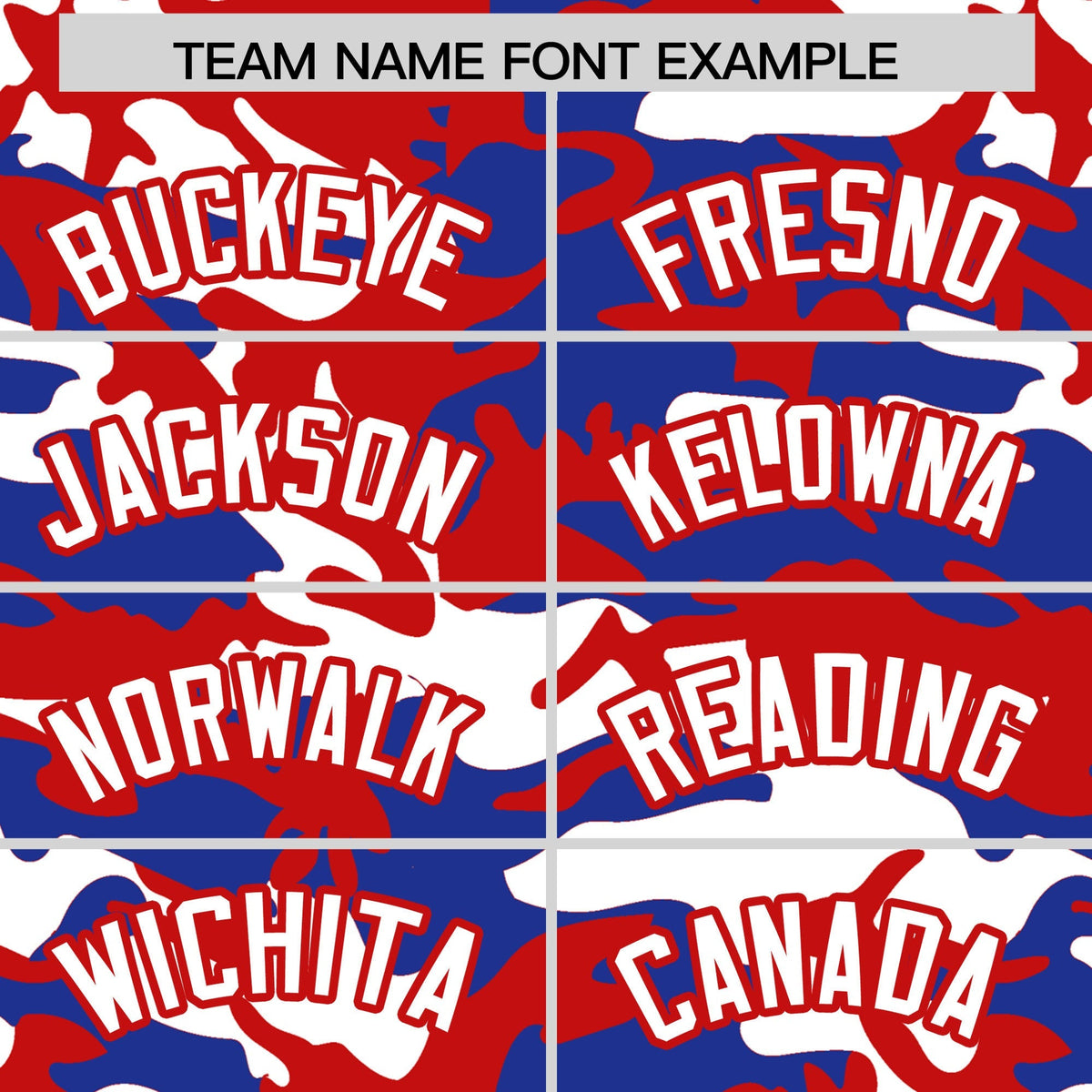 Custom Red Royal Blue White Camo Gradient Fashion Baseball Jersey | Perfect for Training,Sublimation Printed & Stitched,Add Name and Numbern,Perfect for Teams | KXKSHOP