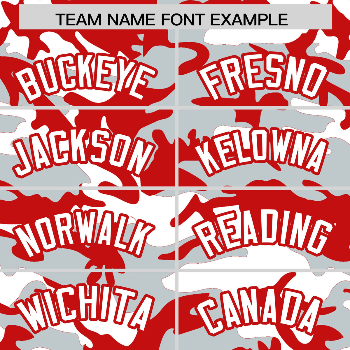Custom Silver Red White Camo Gradient Fashion Baseball Jersey | Perfect for Training,Sublimation Printed & Stitched,Add Name and Numbern,Perfect for Teams | KXKSHOP