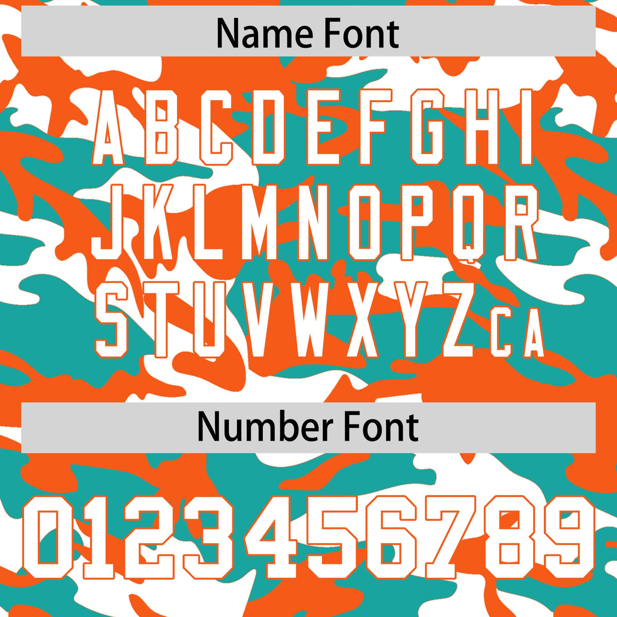 Custom Aqua White Orange Camo Gradient Fashion Baseball Jersey | Perfect for Training,Sublimation Printed &amp; Stitched,Add Name and Numbern,Perfect for Teams | KXKSHOP