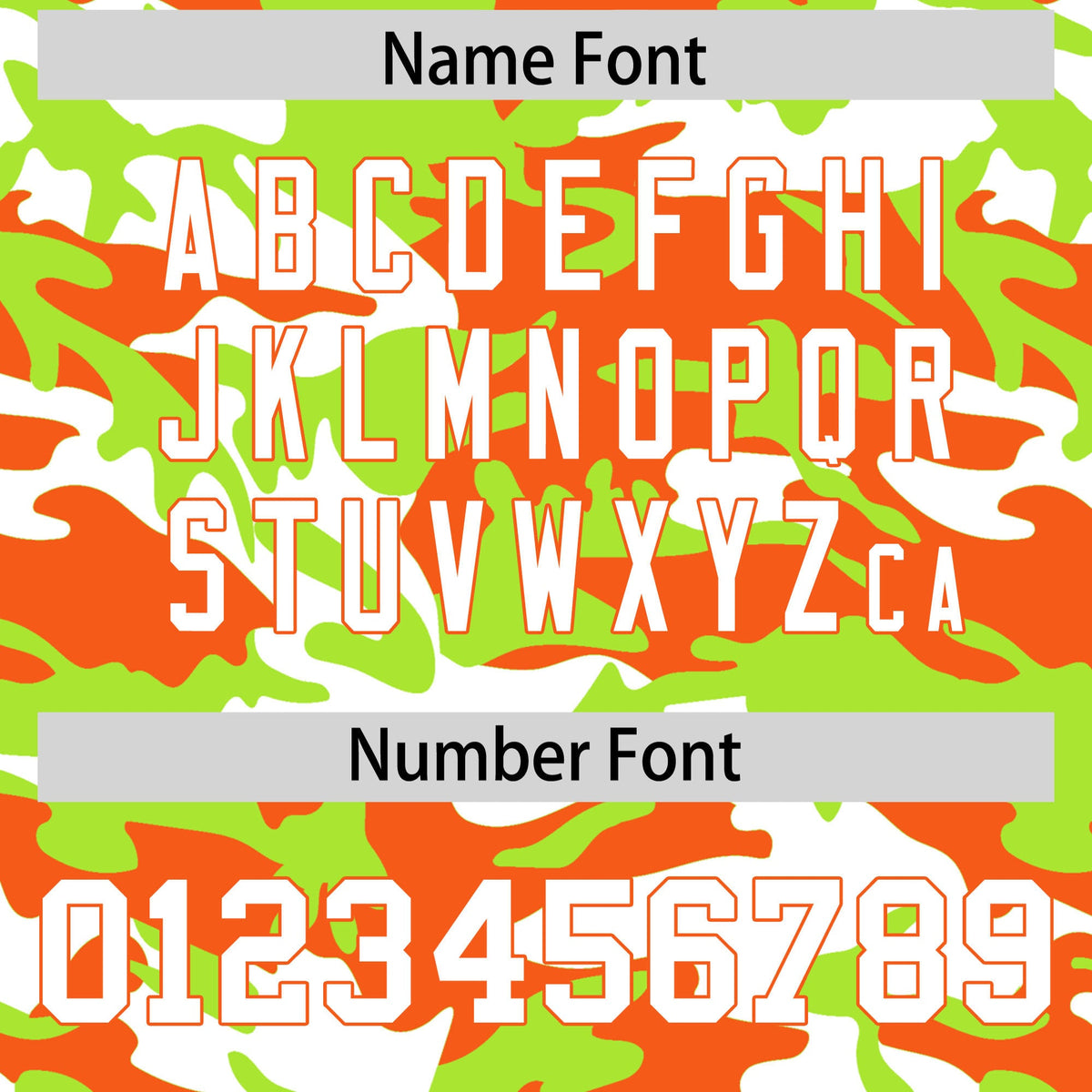Custom Neon Green Orange White Camo Gradient Fashion Baseball Jersey | Perfect for Training,Sublimation Printed &amp; Stitched,Add Name and Numbern,Perfect for Teams | KXKSHOP