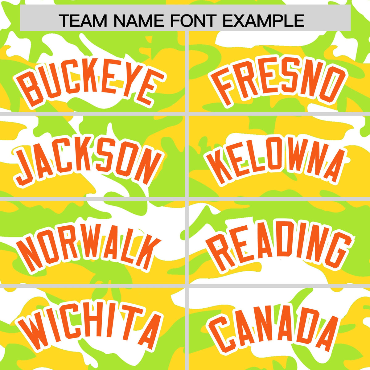 Custom Neon Green Gold White Camo Gradient Fashion Baseball Jersey | Perfect for Training,Sublimation Printed &amp; Stitched,Add Name and Numbern,Perfect for Teams | KXKSHOP