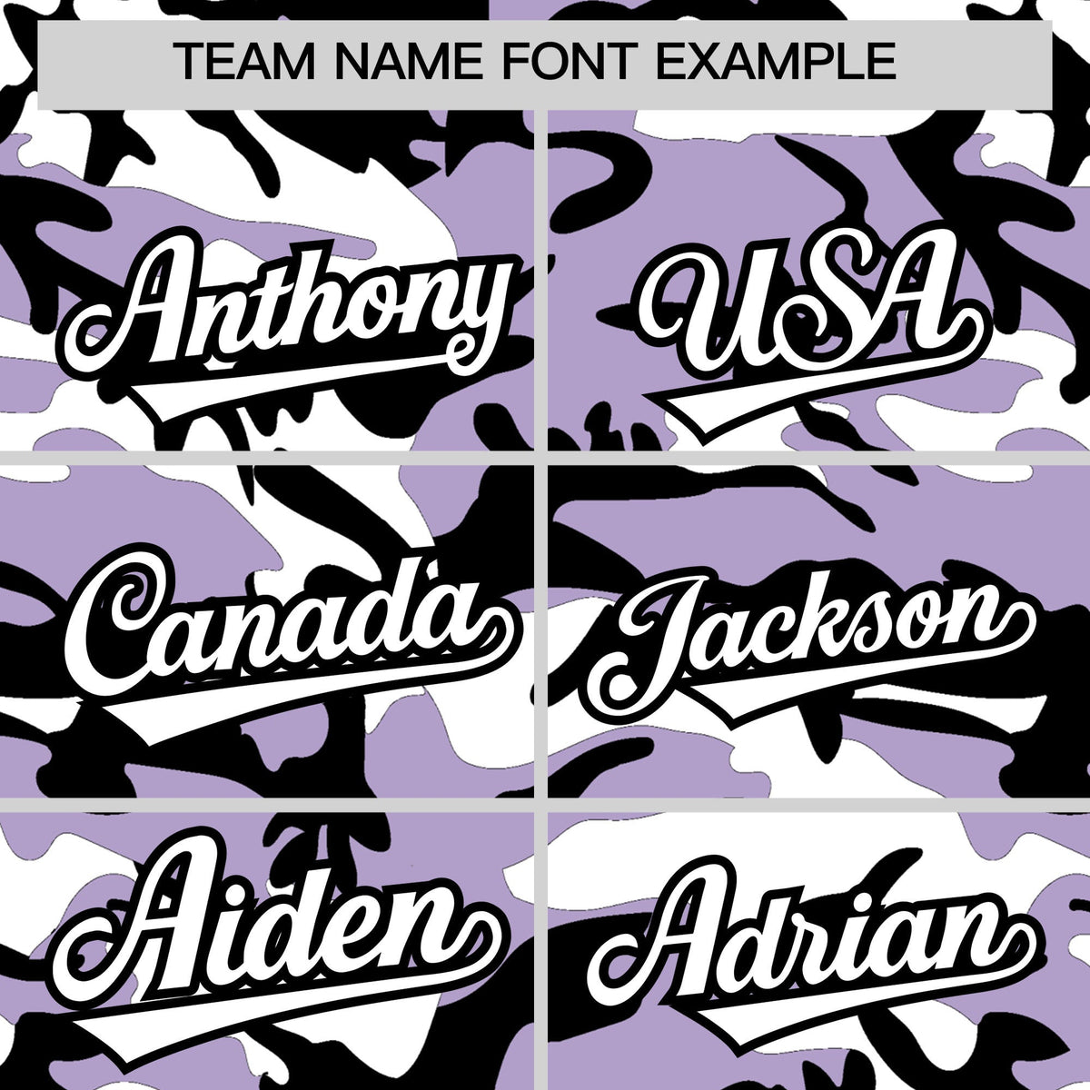 Custom Light Purple Black White Camo Gradient Fashion Baseball Jersey | Perfect for Training,Sublimation Printed & Stitched,Add Name and Numbern,Perfect for Teams | KXKSHOP