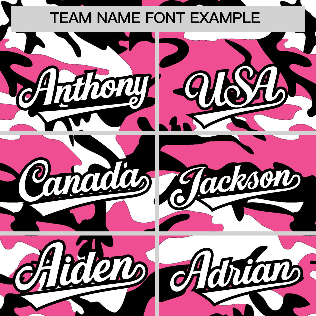 Custom Pink Black White Camo Gradient Fashion Baseball Jersey | Perfect for Training,Sublimation Printed & Stitched,Add Name and Numbern,Perfect for Teams | KXKSHOP