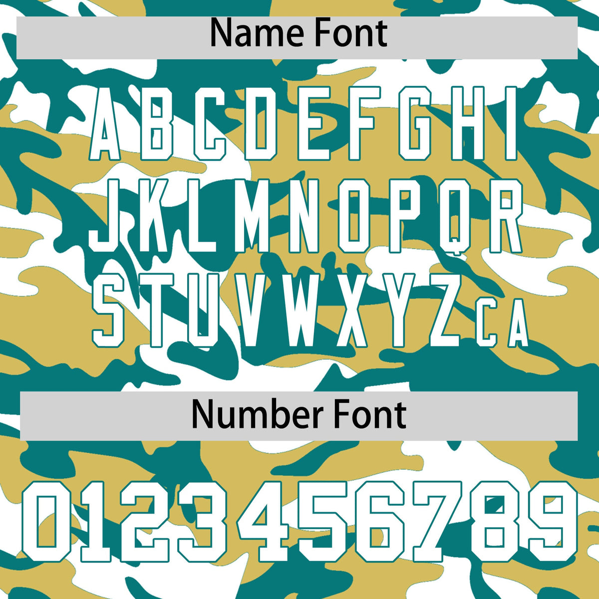 Custom Old Gold Teal White Camo Gradient Fashion Baseball Jersey | Perfect for Training,Sublimation Printed &amp; Stitched,Add Name and Numbern,Perfect for Teams | KXKSHOP