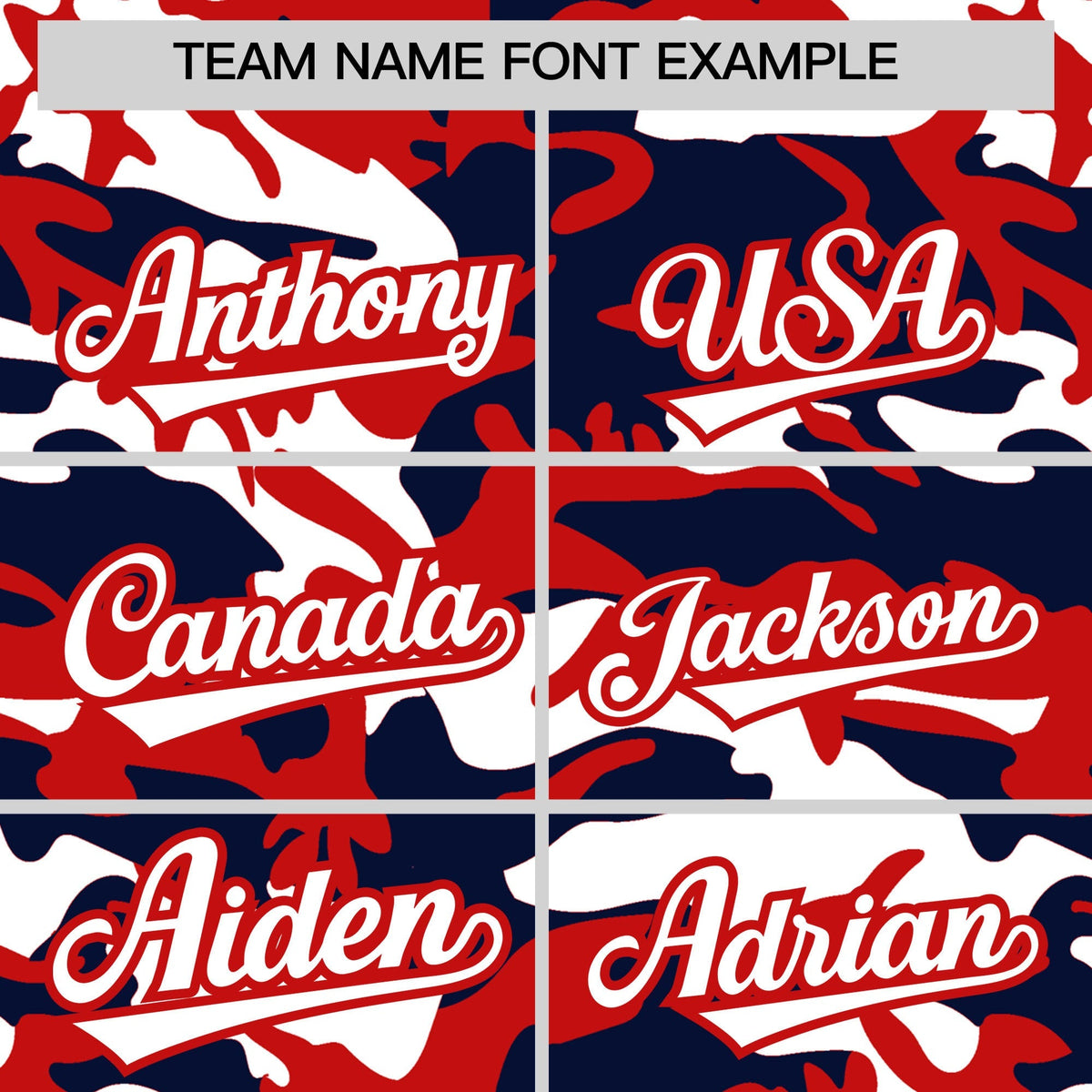 Custom Red Navy White Camo Gradient Fashion Baseball Jersey | Perfect for Training,Sublimation Printed & Stitched,Add Name and Numbern,Perfect for Teams | KXKSHOP