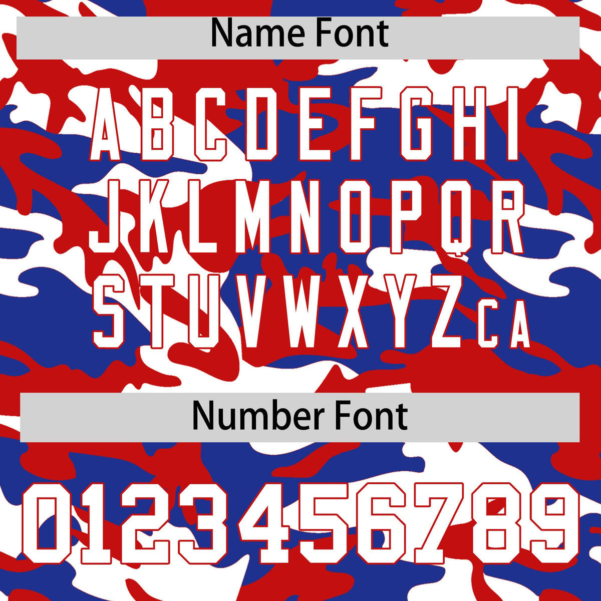 Custom Red Royal Blue White Camo Gradient Fashion Baseball Jersey | Perfect for Training,Sublimation Printed & Stitched,Add Name and Numbern,Perfect for Teams | KXKSHOP