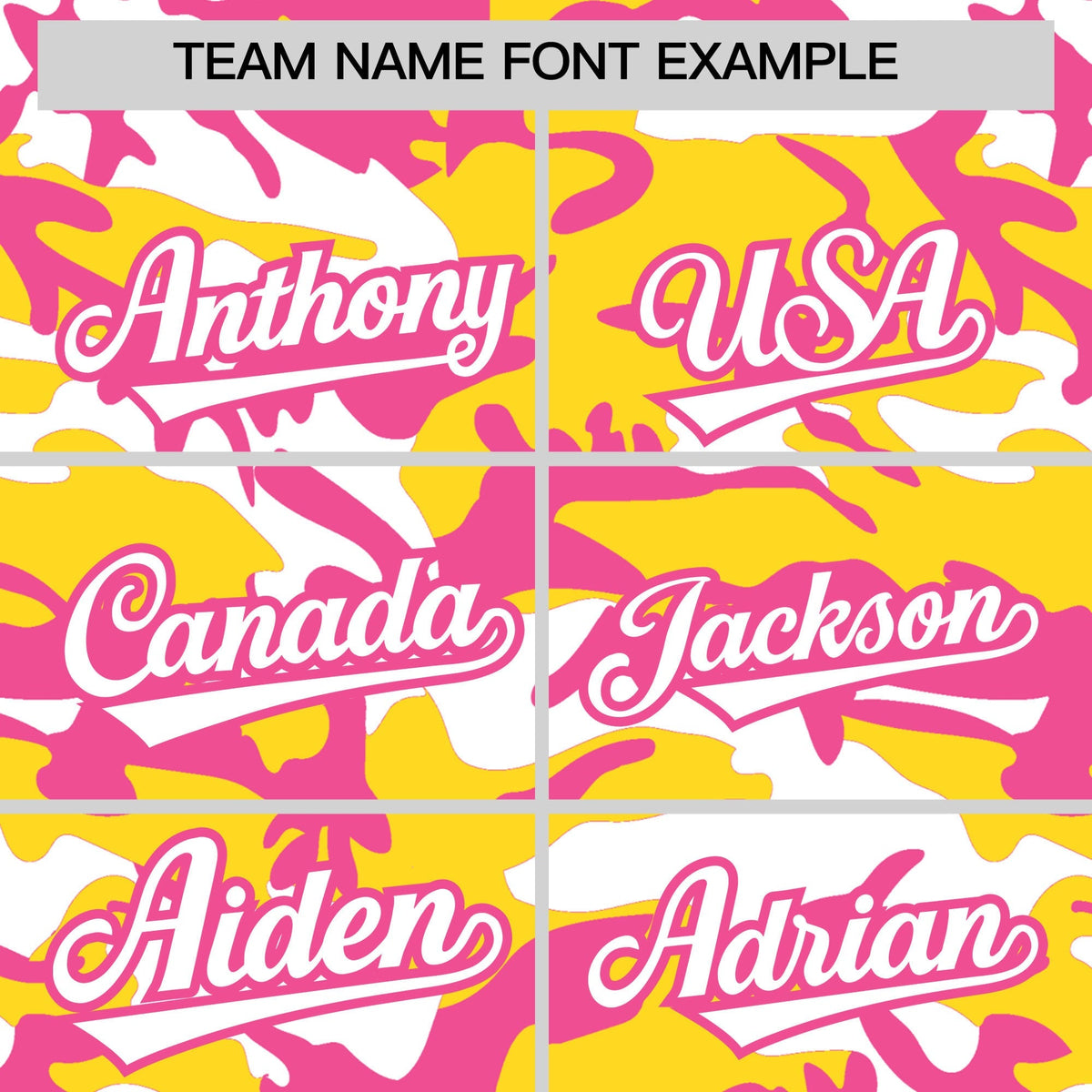 Custom Gold Pink White Camo Gradient Fashion Baseball Jersey | Perfect for Training,Sublimation Printed &amp; Stitched,Add Name and Numbern,Perfect for Teams | KXKSHOP