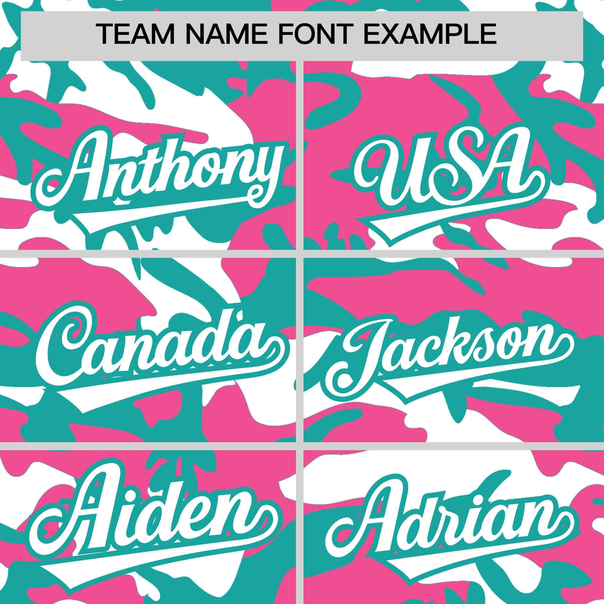 Custom Aqua Pink White Camo Gradient Fashion Baseball Jersey | Perfect for Training,Sublimation Printed &amp; Stitched,Add Name and Numbern,Perfect for Teams | KXKSHOP