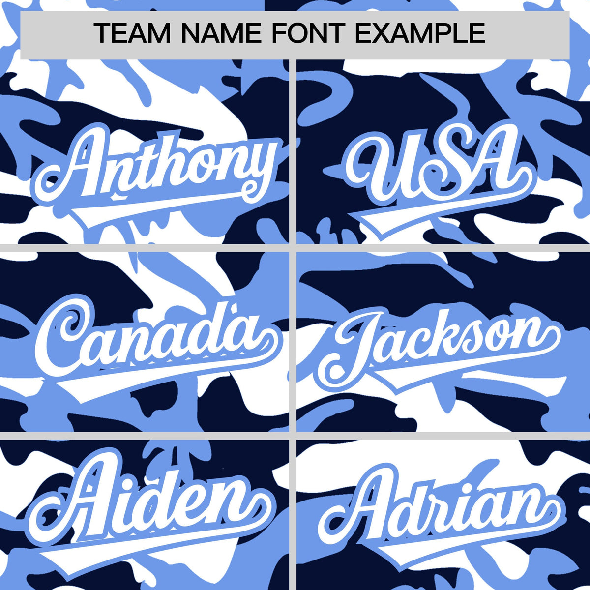 Custom Navy Light Blue White Camo Gradient Fashion Baseball Jersey | Perfect for Training,Sublimation Printed &amp; Stitched,Add Name and Numbern,Perfect for Teams | KXKSHOP