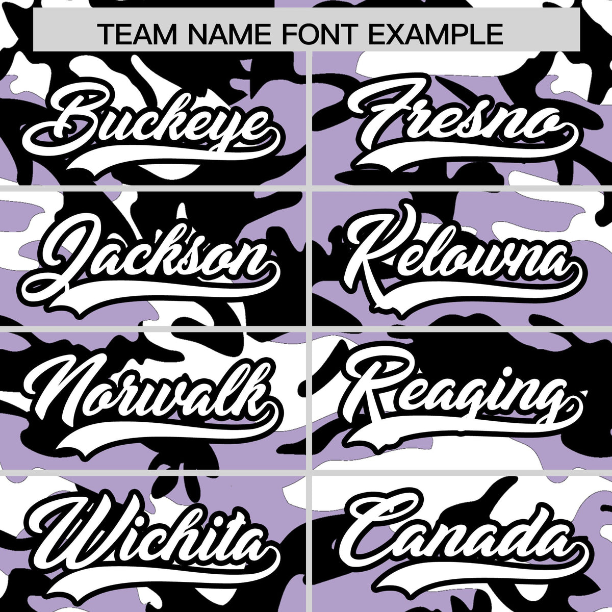 Custom Light Purple Black White Camo Gradient Fashion Baseball Jersey | Perfect for Training,Sublimation Printed & Stitched,Add Name and Numbern,Perfect for Teams | KXKSHOP