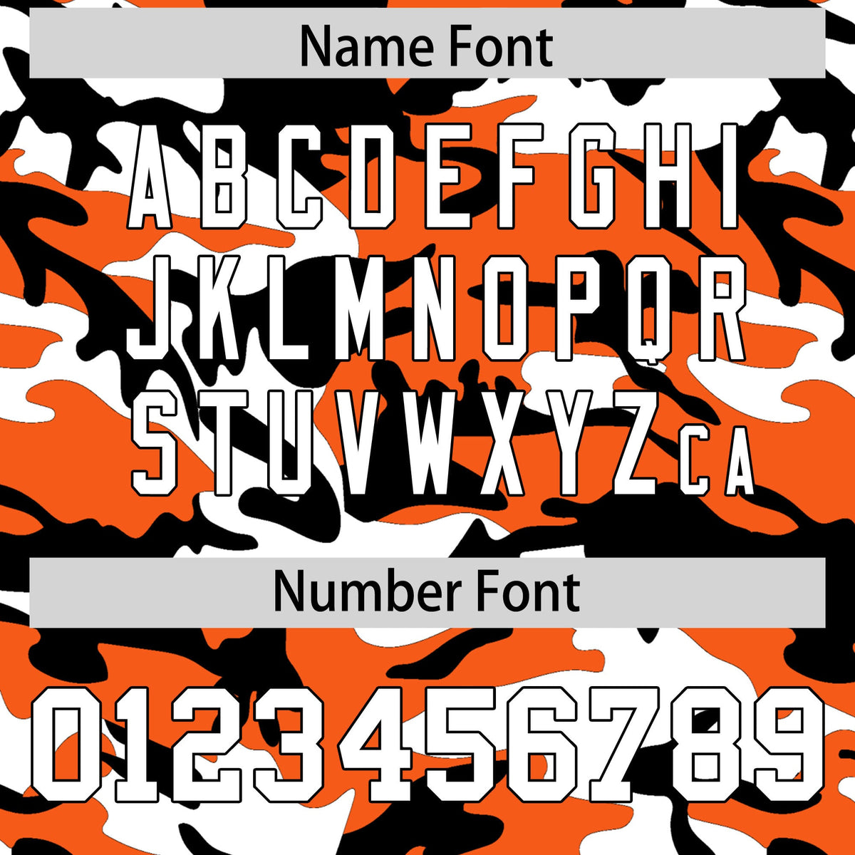 Custom Orange White Black Camo Gradient Fashion Baseball Jersey | Perfect for Training,Sublimation Printed & Stitched,Add Name and Numbern,Perfect for Teams | KXKSHOP