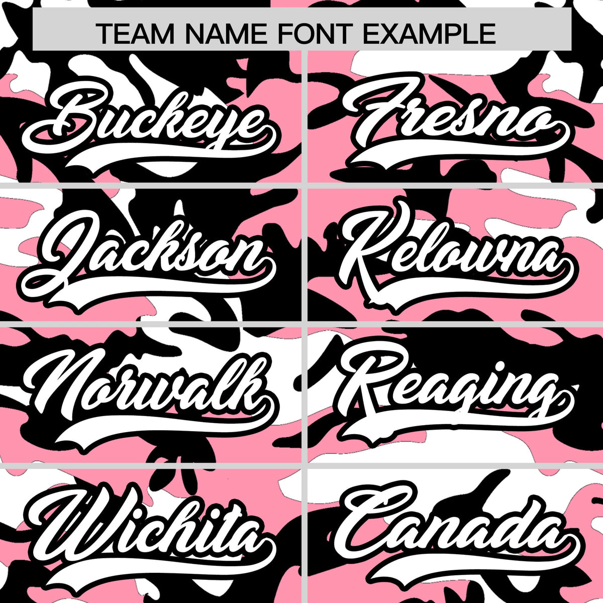 Custom Light Pink Black White Camo Gradient Fashion Baseball Jersey | Perfect for Training,Sublimation Printed & Stitched,Add Name and Numbern,Perfect for Teams | KXKSHOP