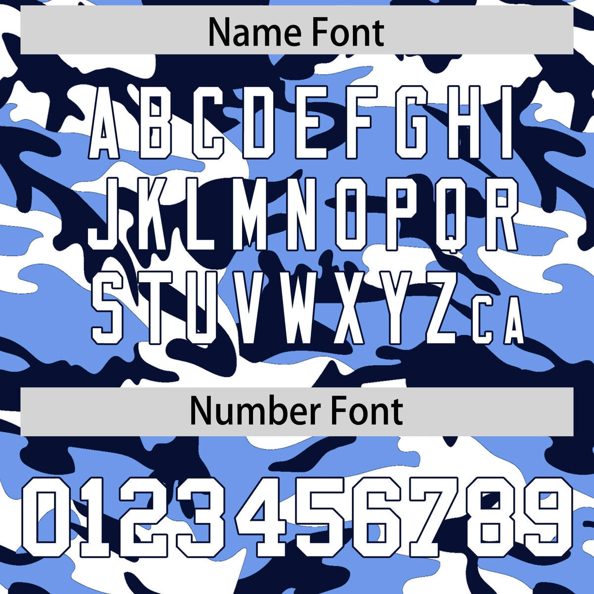 Custom Light Blue Navy White Camo Gradient Fashion Baseball Jersey | Perfect for Training,Sublimation Printed &amp; Stitched,Add Name and Numbern,Perfect for Teams | KXKSHOP