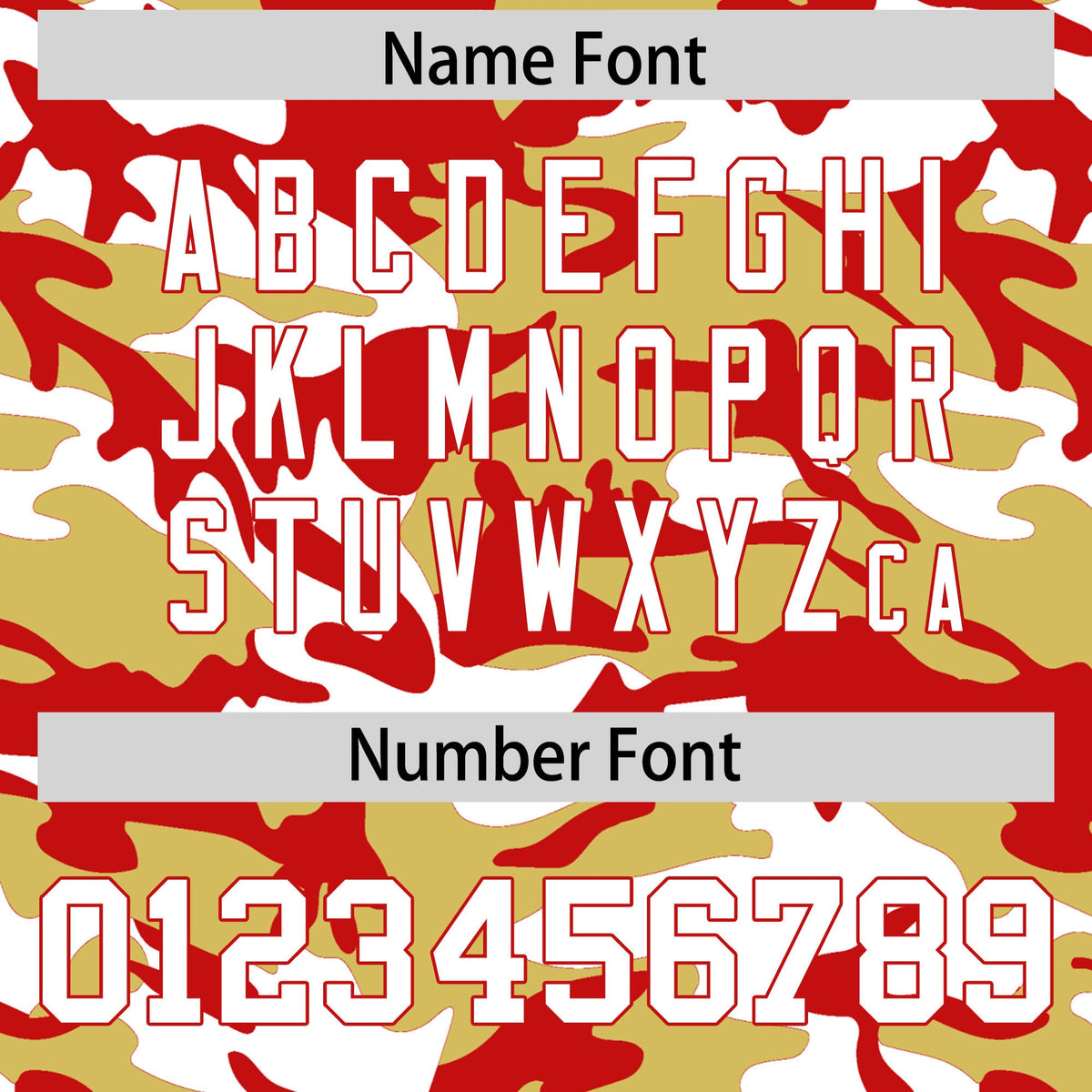 Custom Old Gold Red White Camo Gradient Fashion Baseball Jersey | Perfect for Training,Sublimation Printed & Stitched,Add Name and Numbern,Perfect for Teams | KXKSHOP