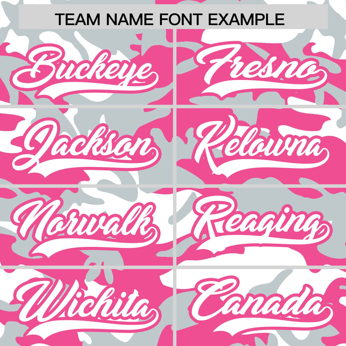 Custom Pink Silver White Camo Gradient Fashion Baseball Jersey | Perfect for Training,Sublimation Printed &amp; Stitched,Add Name and Numbern,Perfect for Teams | KXKSHOP