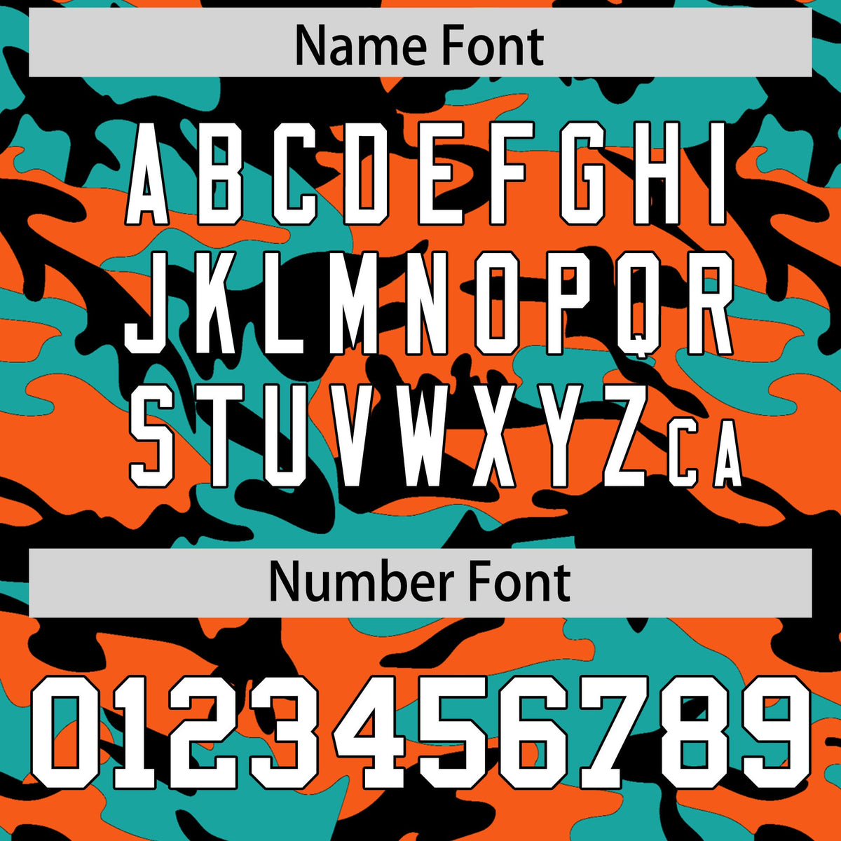 Custom Orange Aqua Black Camo Gradient Fashion Baseball Jersey | Perfect for Training,Sublimation Printed &amp; Stitched,Add Name and Numbern,Perfect for Teams | KXKSHOP