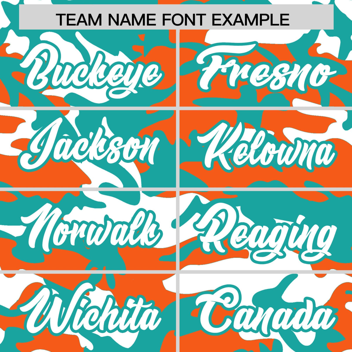 Custom Aqua Orange White Camo Gradient Fashion Baseball Jersey | Perfect for Training,Sublimation Printed &amp; Stitched,Add Name and Numbern,Perfect for Teams | KXKSHOP