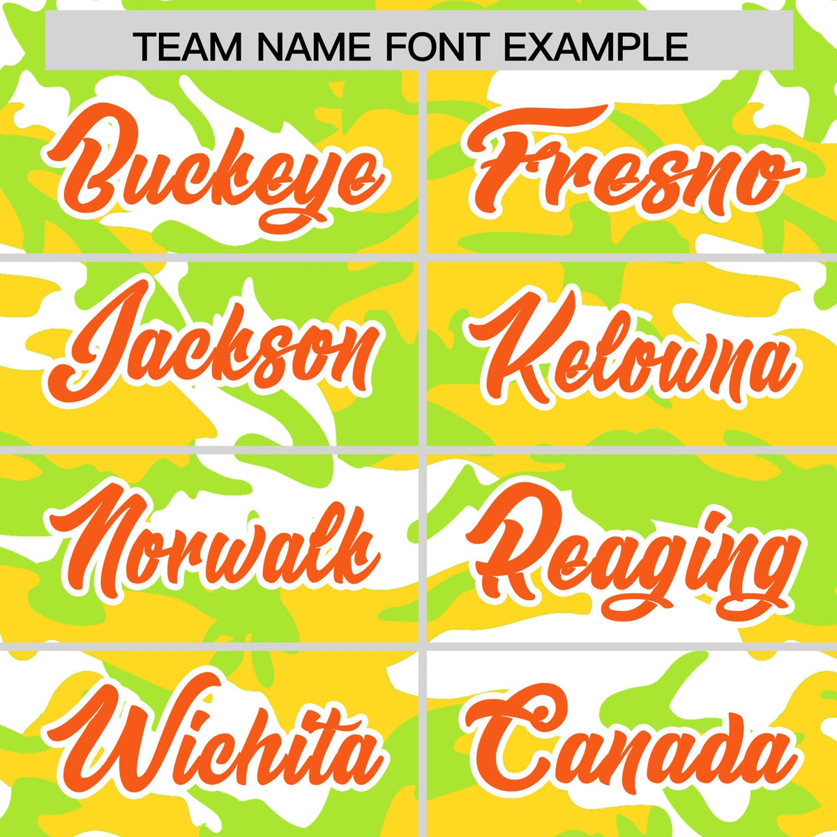 Custom Neon Green Gold White Camo Gradient Fashion Baseball Jersey | Perfect for Training,Sublimation Printed &amp; Stitched,Add Name and Numbern,Perfect for Teams | KXKSHOP