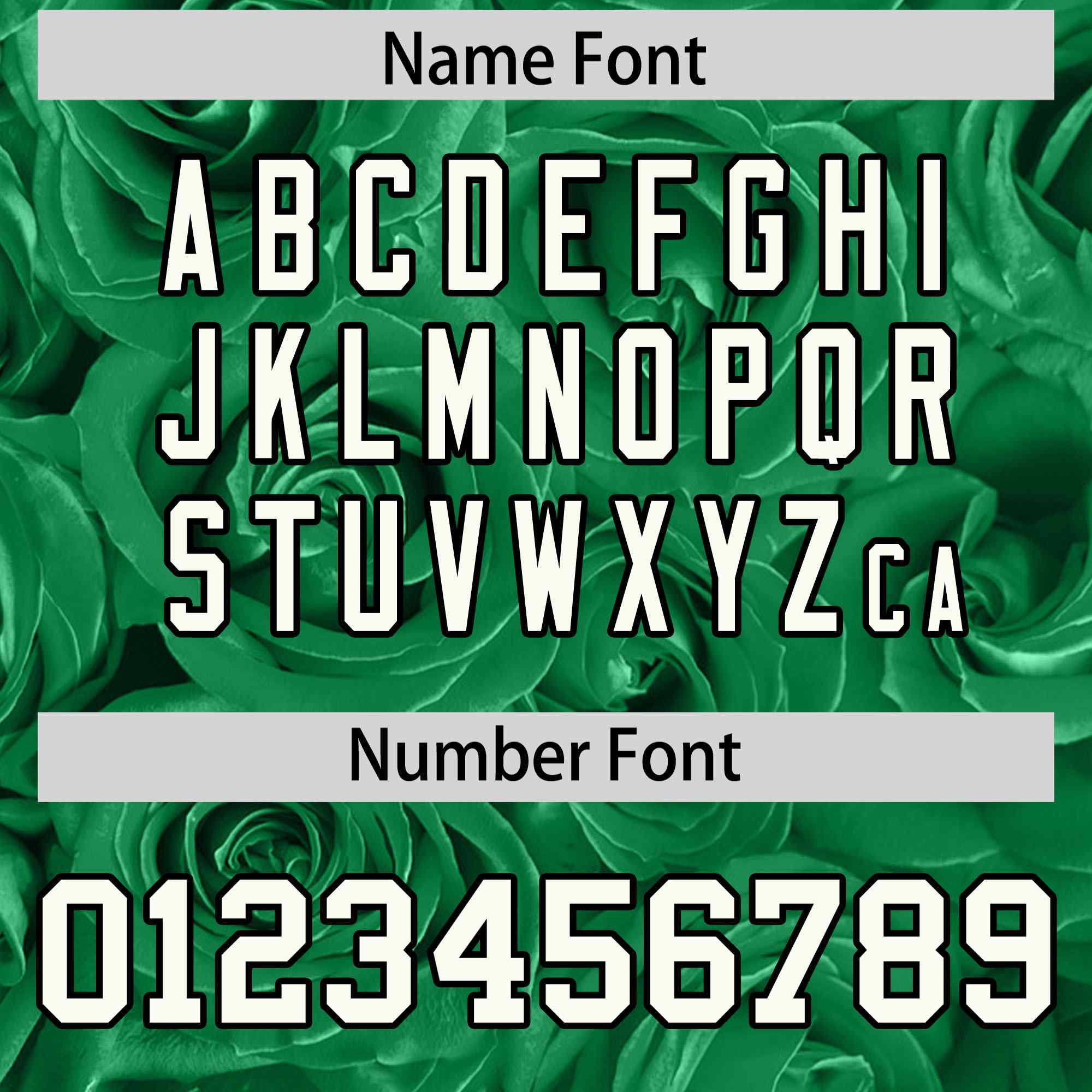 Custom Kelly Green Black Split Rose Print Authentic Baseball Jersey| KXKSHOP