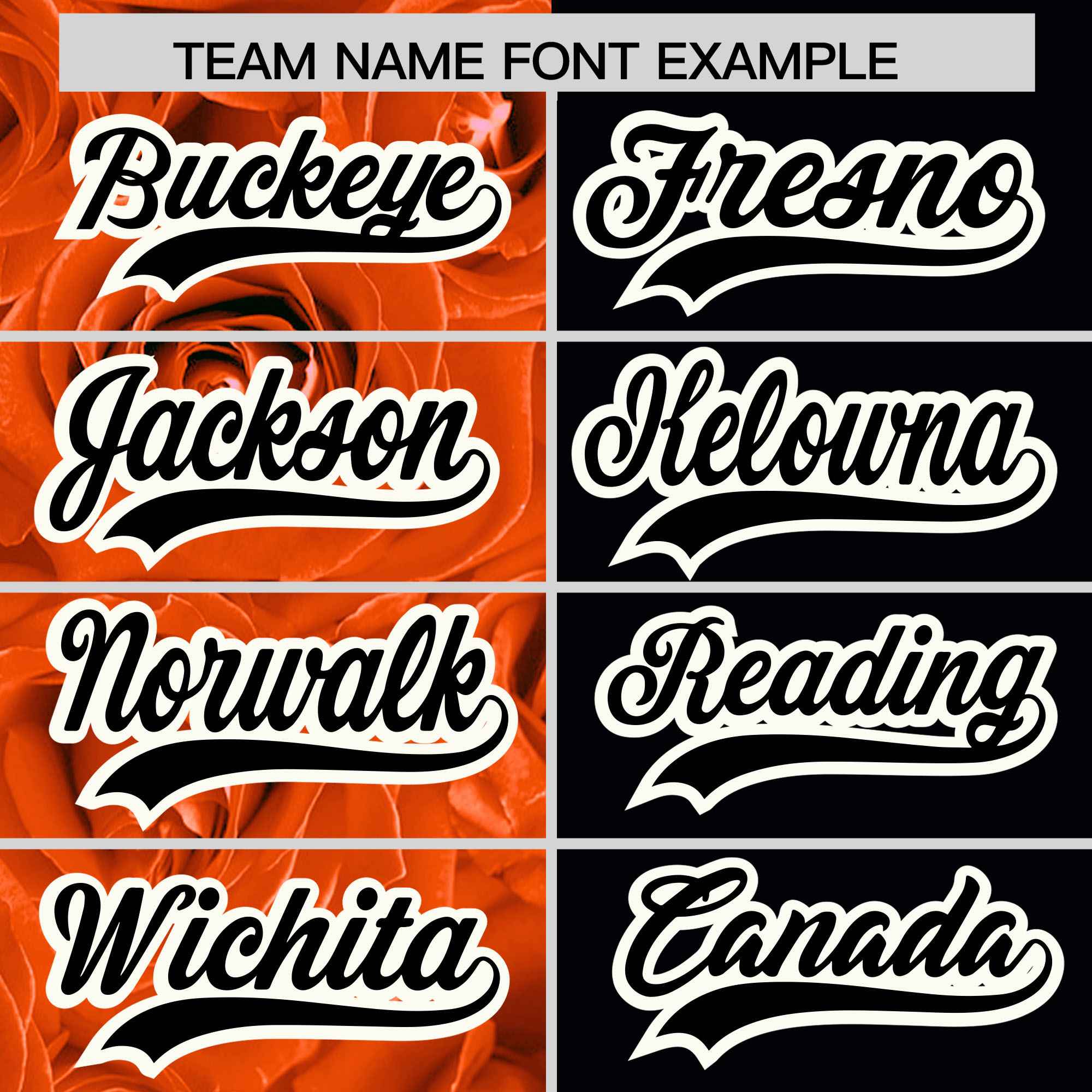 Custom Orange Black Split Rose Print Authentic Baseball Jersey| KXKSHOP