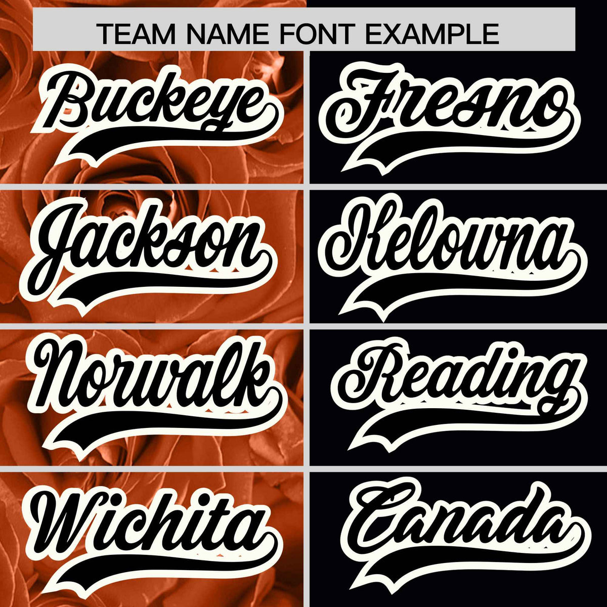 Custom Texas Orange Black Split Rose Print Authentic Baseball Jersey| KXKSHOP