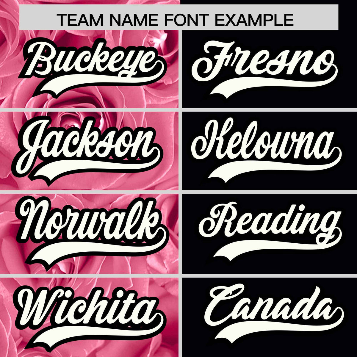 Custom Light Pink Black Split Rose Print Authentic Baseball Jersey| KXKSHOP