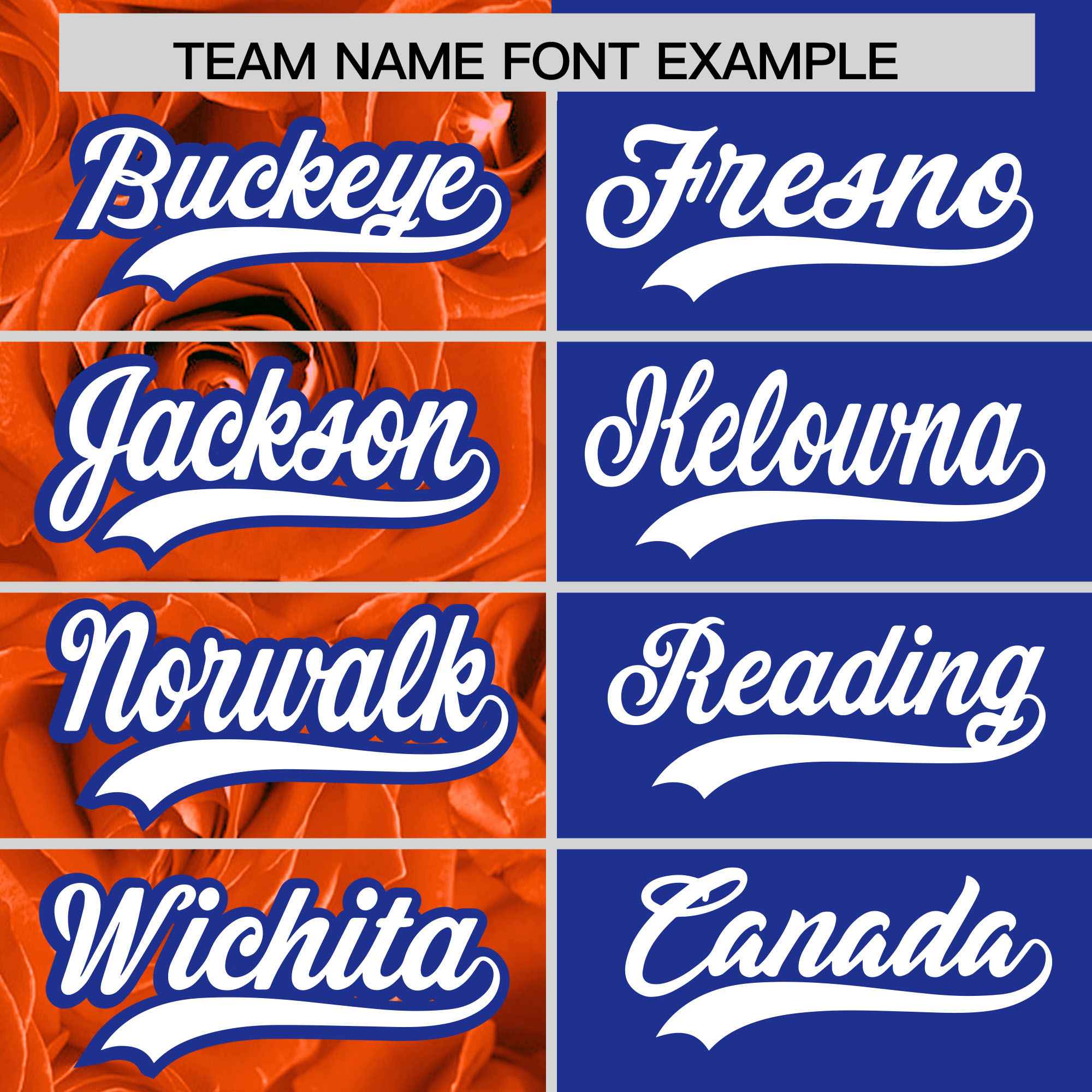 Custom Orange Royal Split Rose Print Authentic Baseball Jersey| KXKSHOP