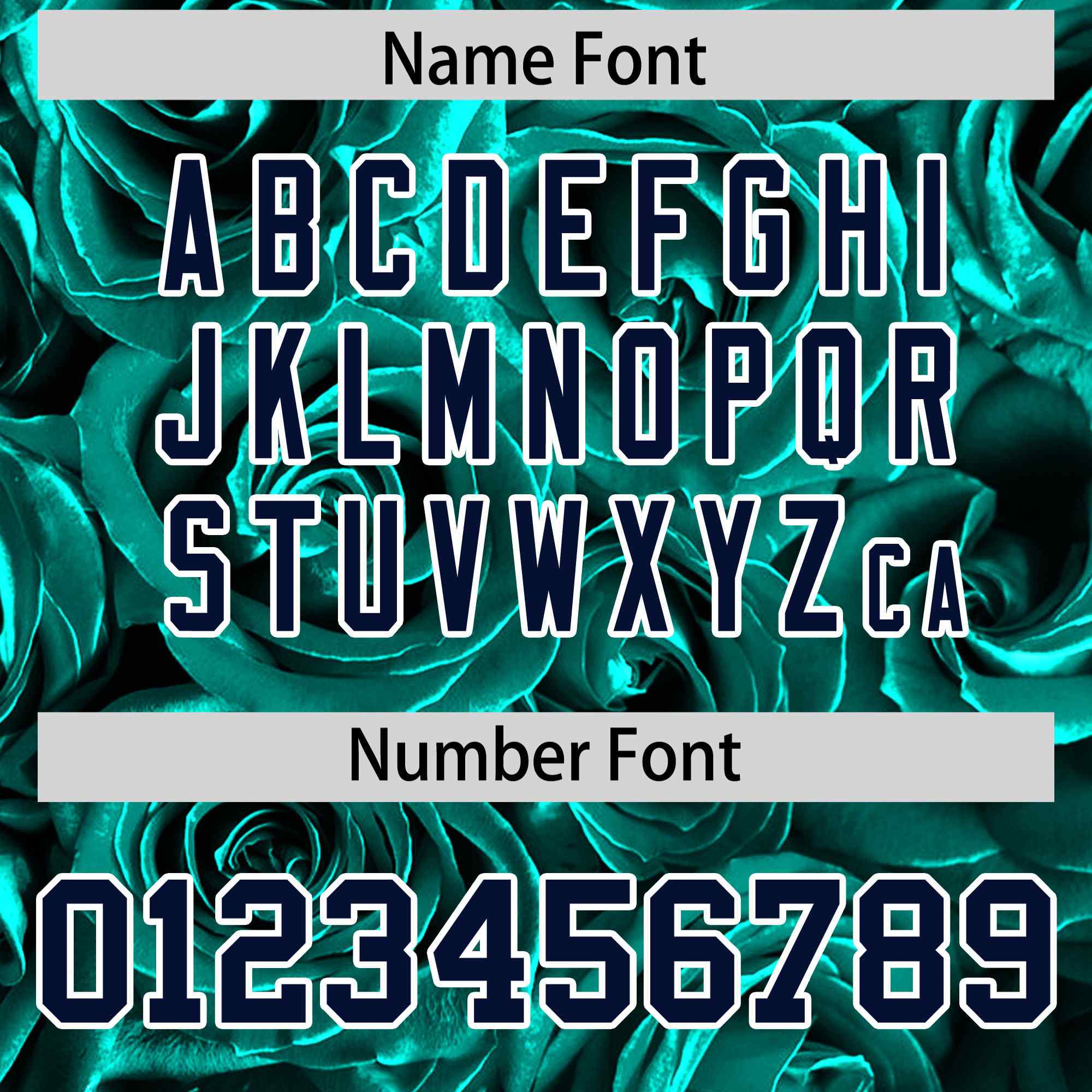 Custom Aqua Silver Split Rose Print Authentic Baseball Jersey| KXKSHOP