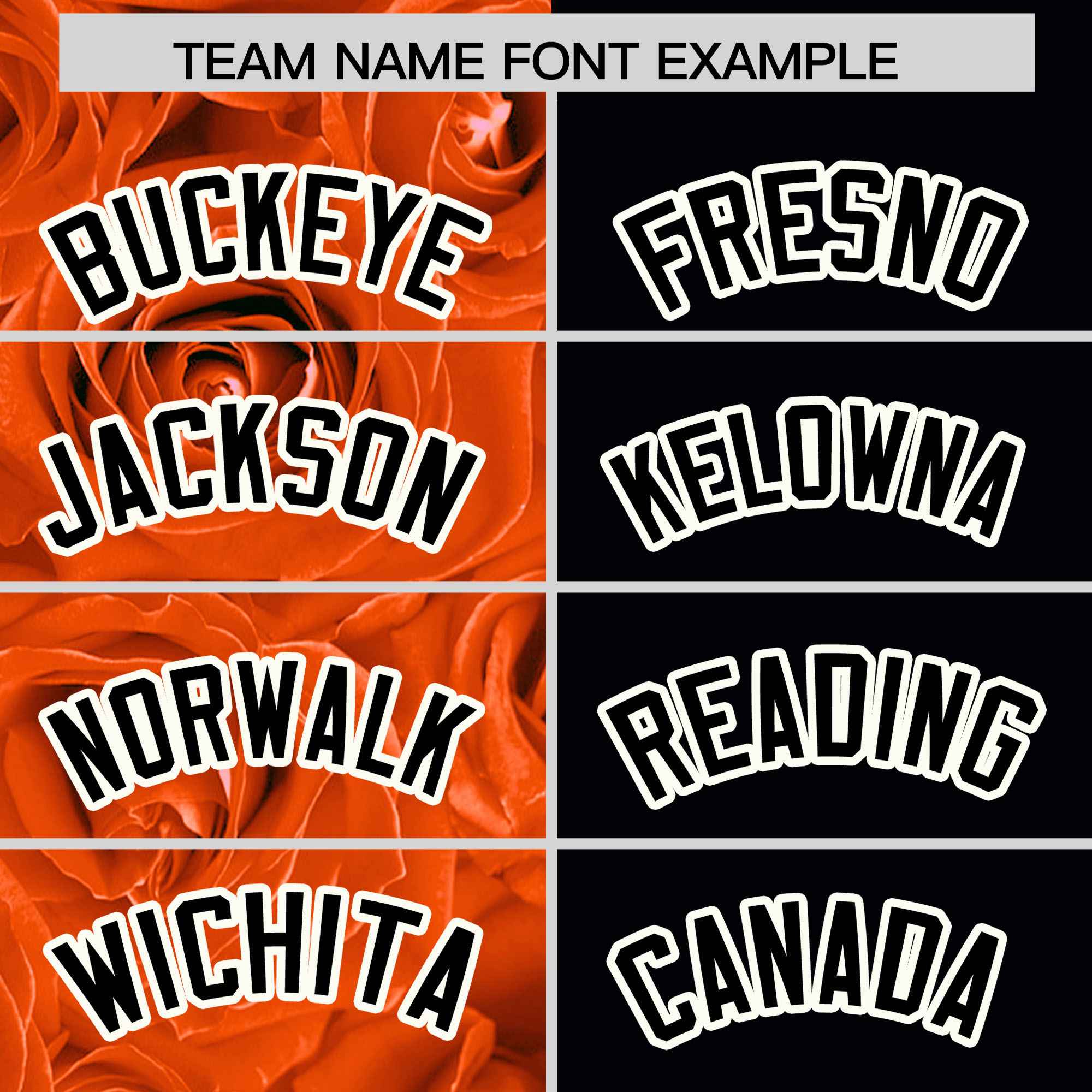 Custom Orange Black Split Rose Print Authentic Baseball Jersey| KXKSHOP