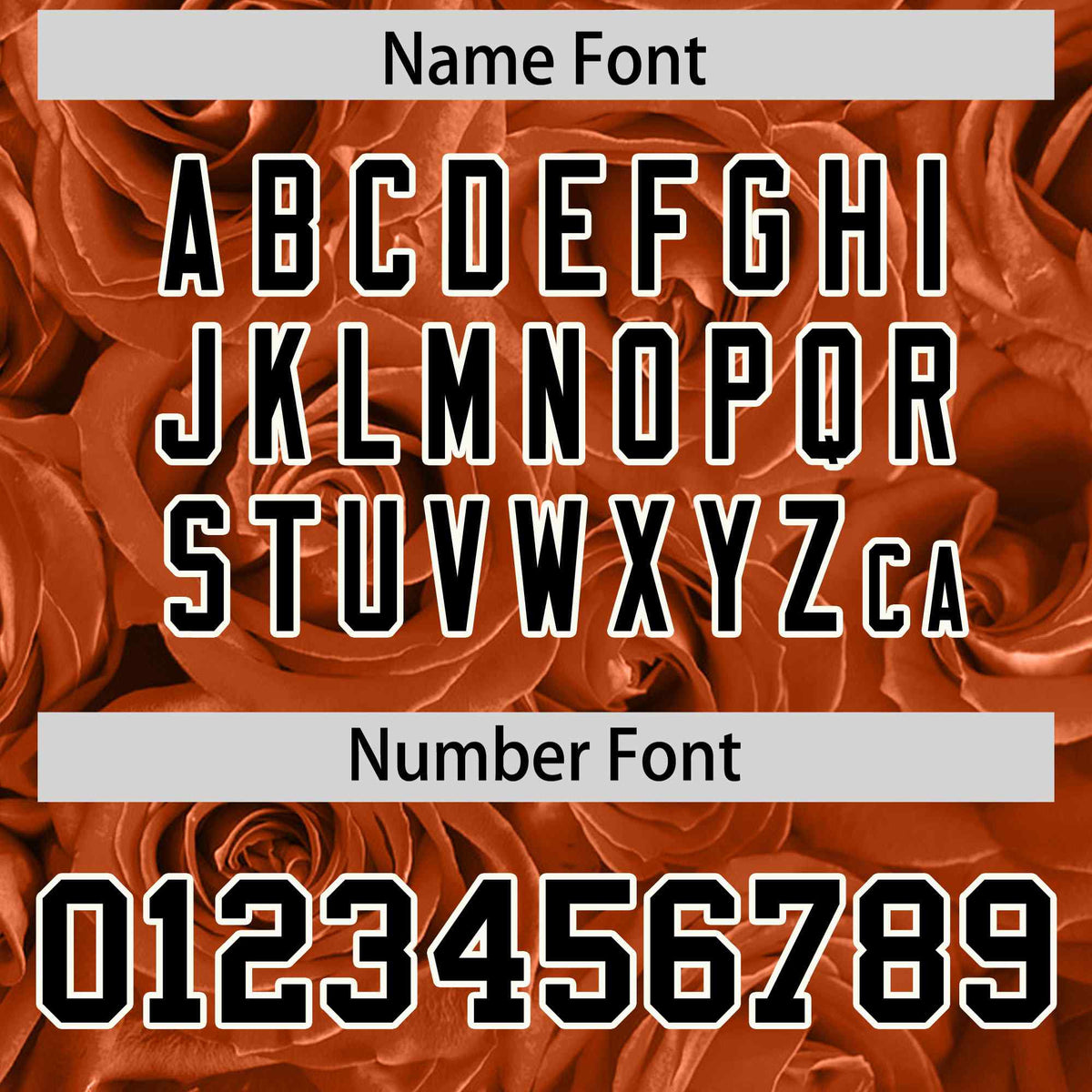 Custom Texas Orange Black Split Rose Print Authentic Baseball Jersey| KXKSHOP