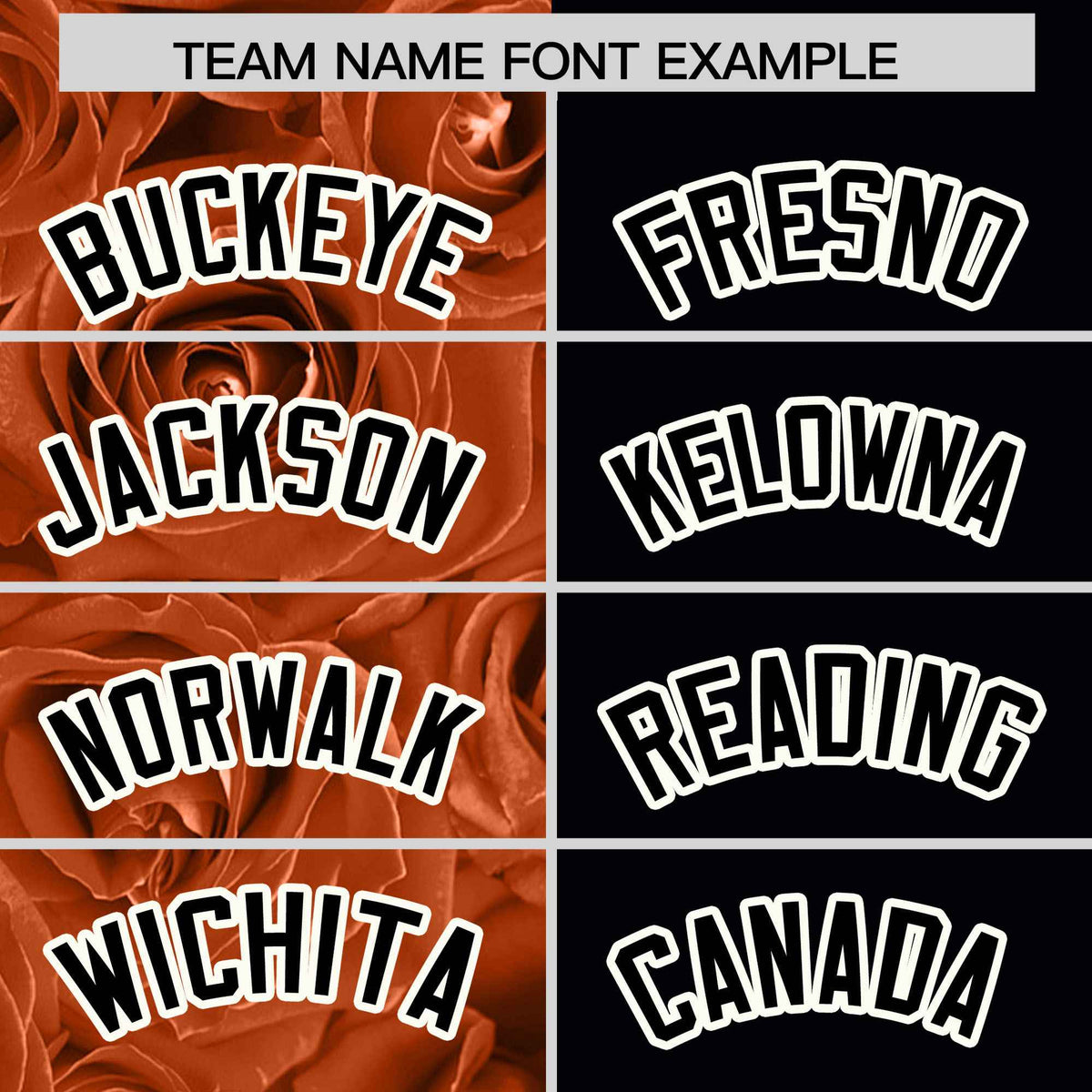 Custom Texas Orange Black Split Rose Print Authentic Baseball Jersey| KXKSHOP