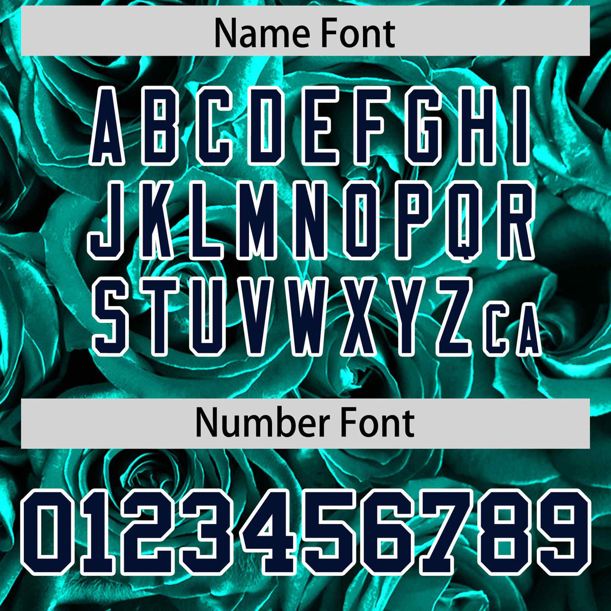 Custom Aqua Silver Split Rose Print Authentic Baseball Jersey| KXKSHOP