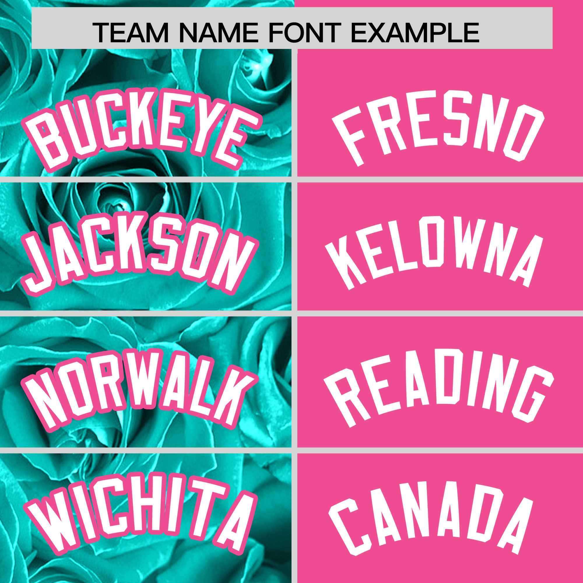 Custom Aqua Pink Split Rose Print Authentic Baseball Jersey| KXKSHOP