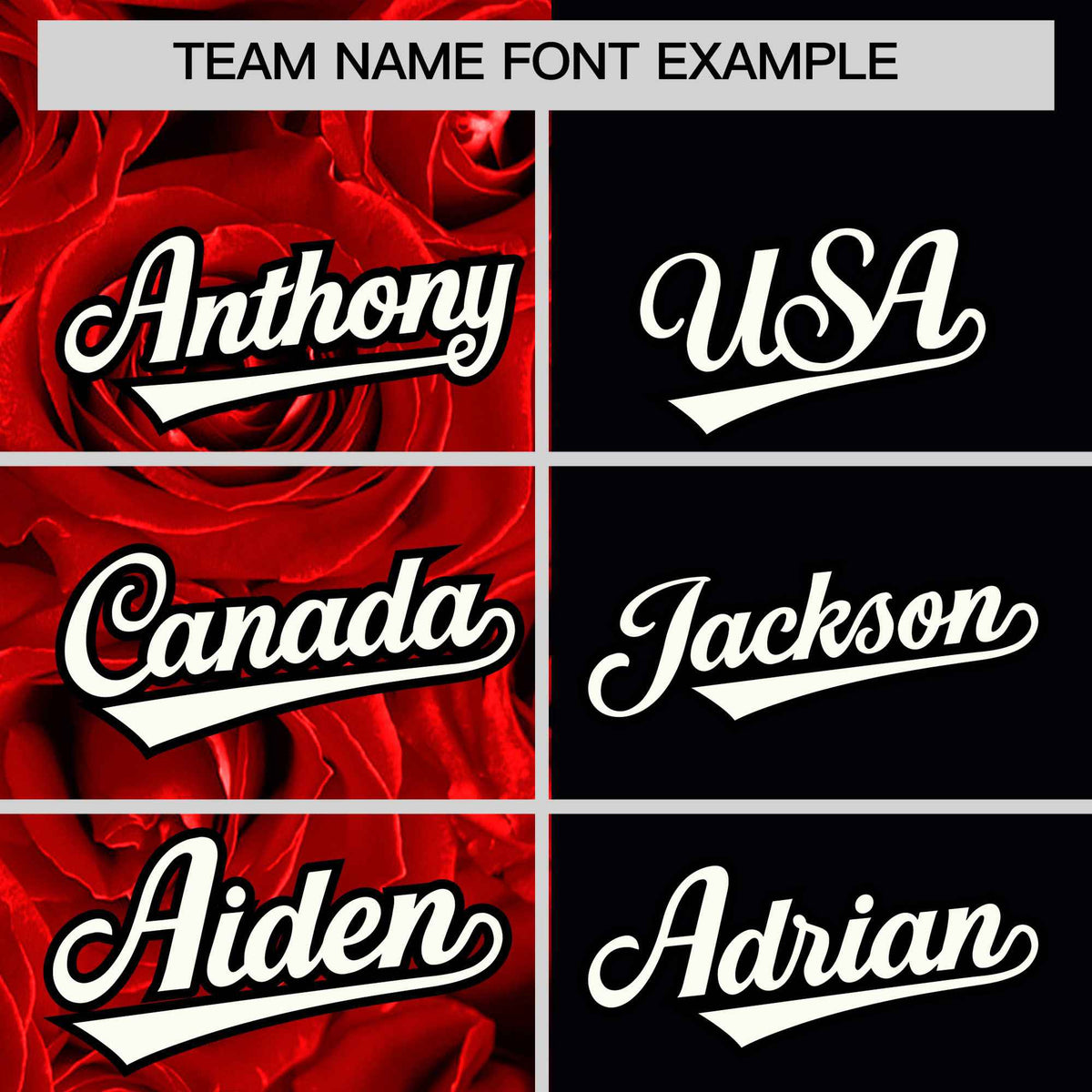 Custom Red Black Split Rose Print Authentic Baseball Jersey| KXKSHOP