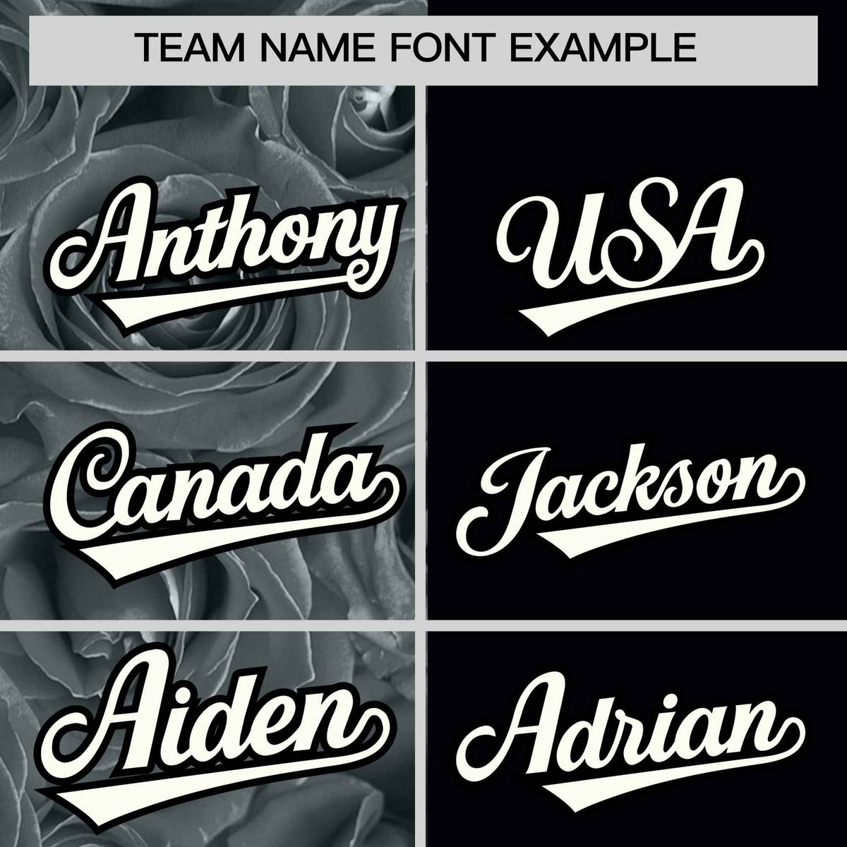 Custom Silver Black Split Rose Print Authentic Baseball Jersey| KXKSHOP