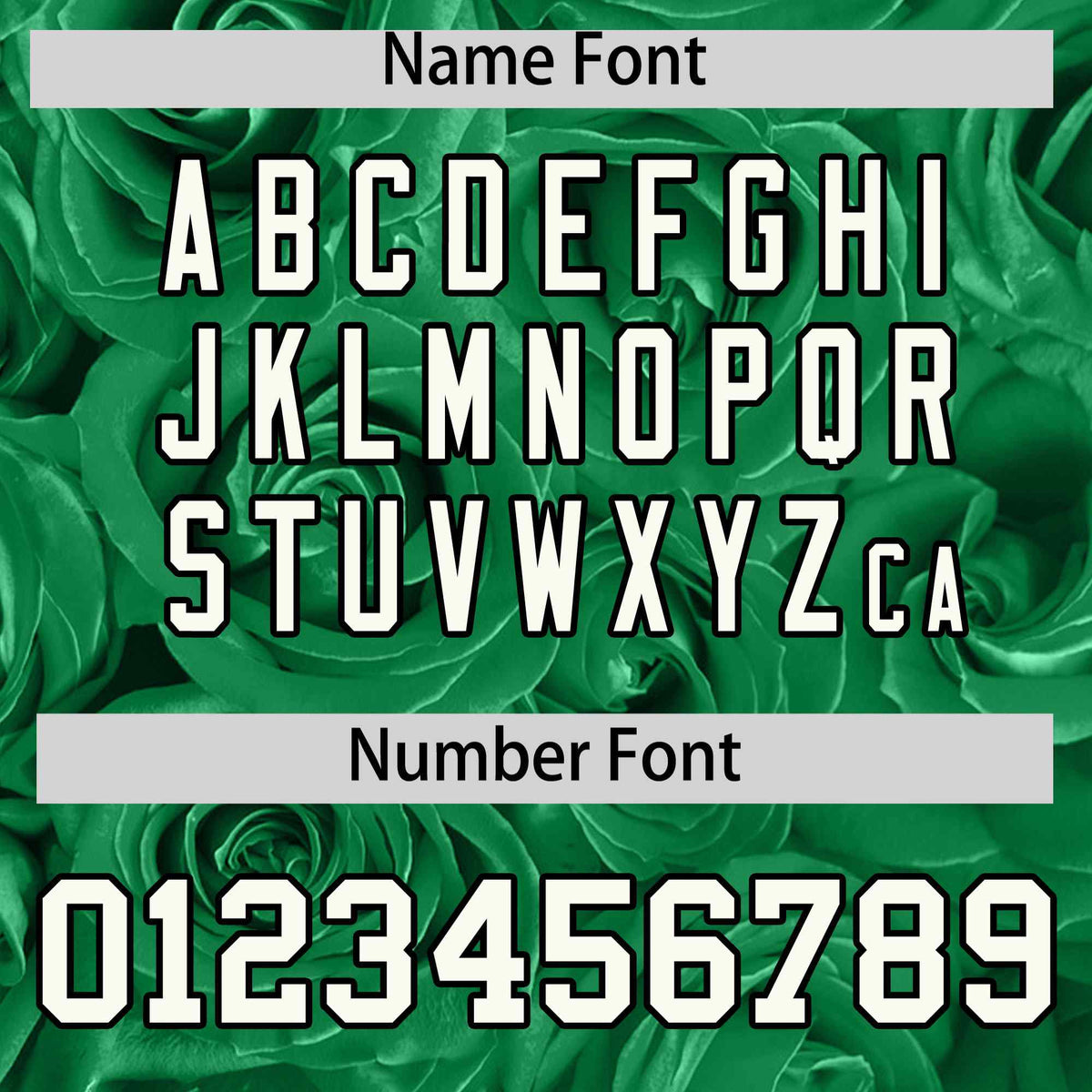 Custom Kelly Green Black Split Rose Print Authentic Baseball Jersey| KXKSHOP