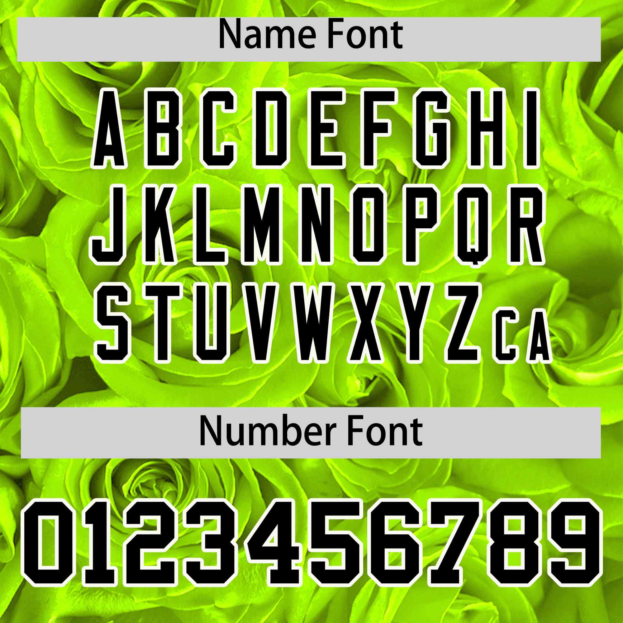 Custom Neon Green Black Split Rose Print Authentic Baseball Jersey| KXKSHOP