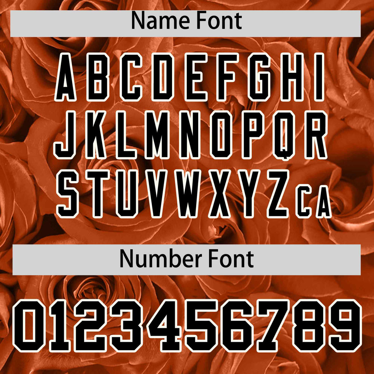 Custom Texas Orange Black Split Rose Print Authentic Baseball Jersey| KXKSHOP