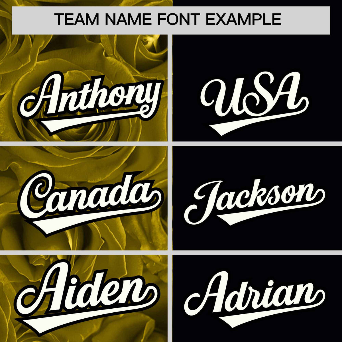 Custom Old Gold Black Split Rose Print Authentic Baseball Jersey| KXKSHOP