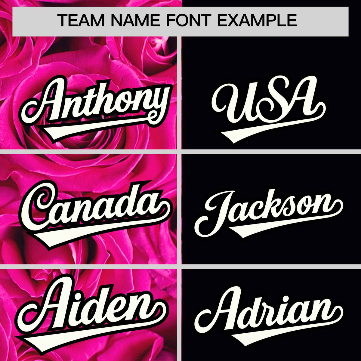 Custom Pink Black Split Rose Print Authentic Baseball Jersey| KXKSHOP