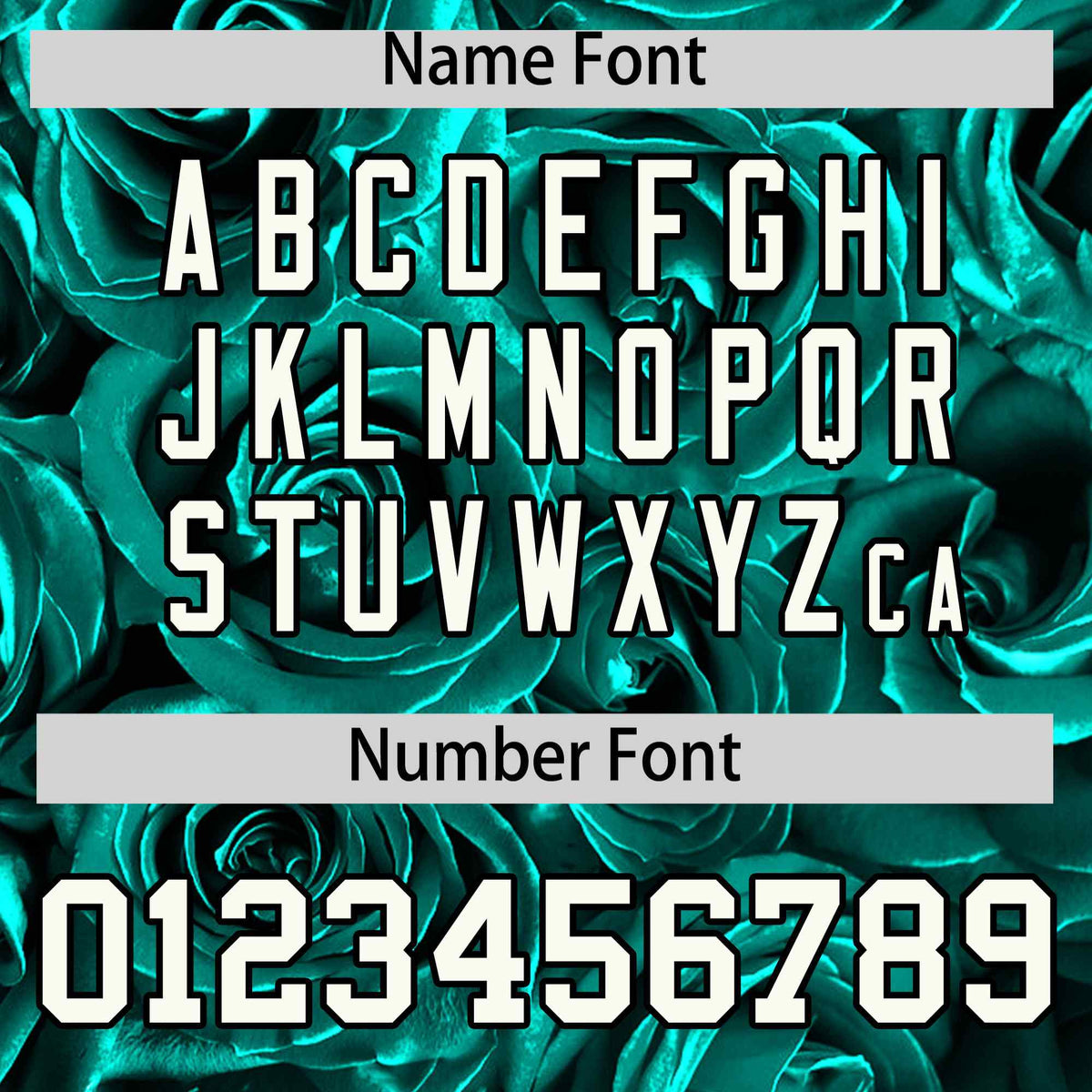 Custom Aqua Black Split Rose Print Authentic Baseball Jersey| KXKSHOP