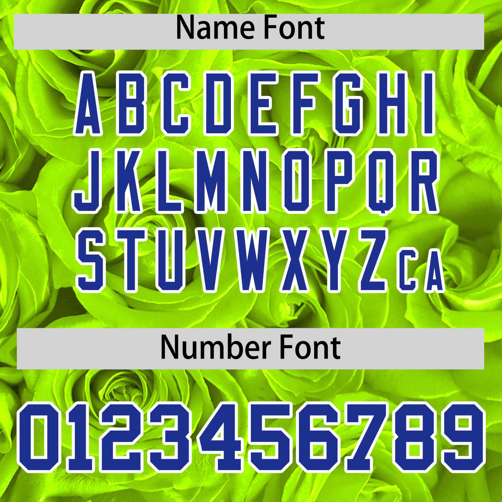 Custom Neon Green Royal Split Rose Print Authentic Baseball Jersey| KXKSHOP