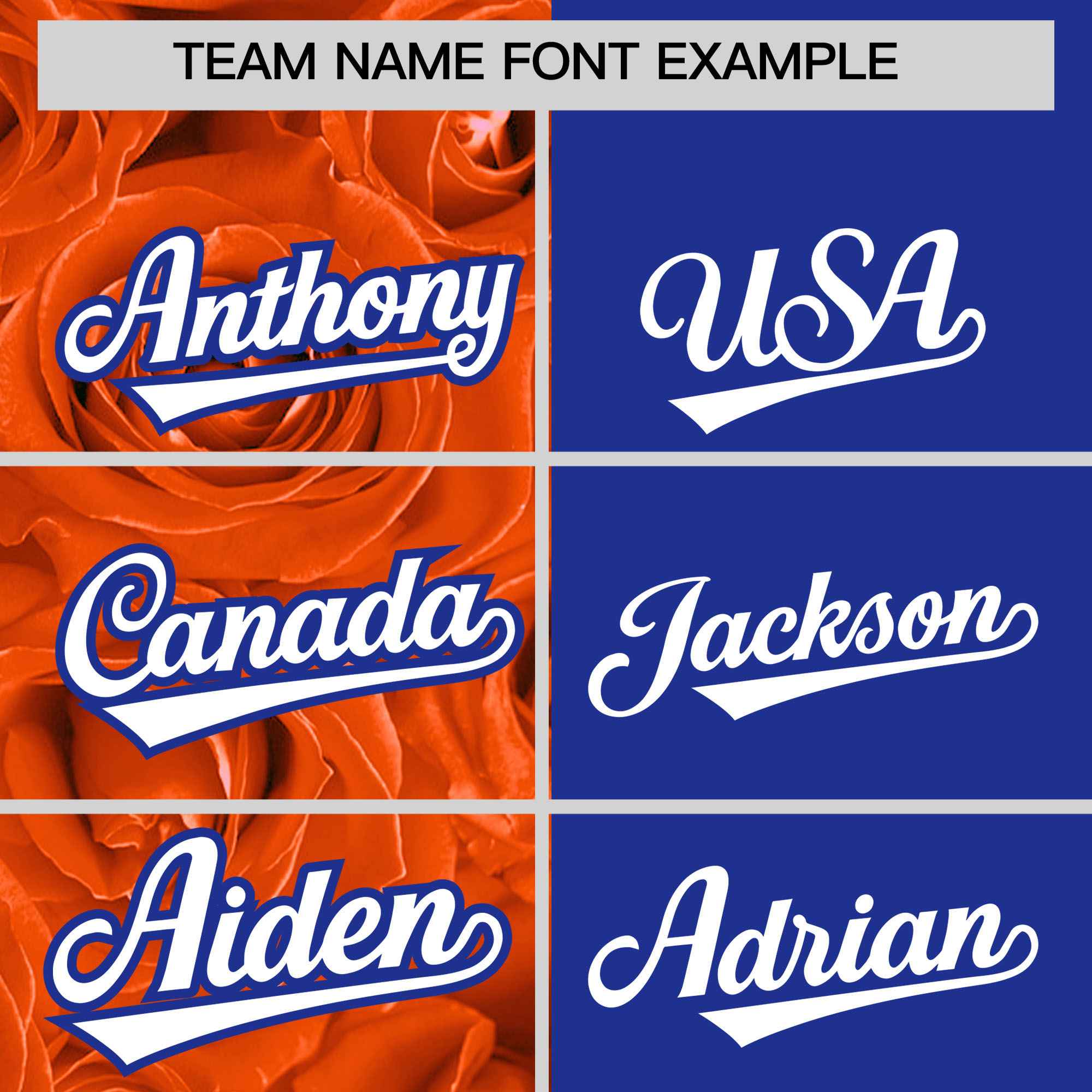 Custom Orange Royal Split Rose Print Authentic Baseball Jersey| KXKSHOP