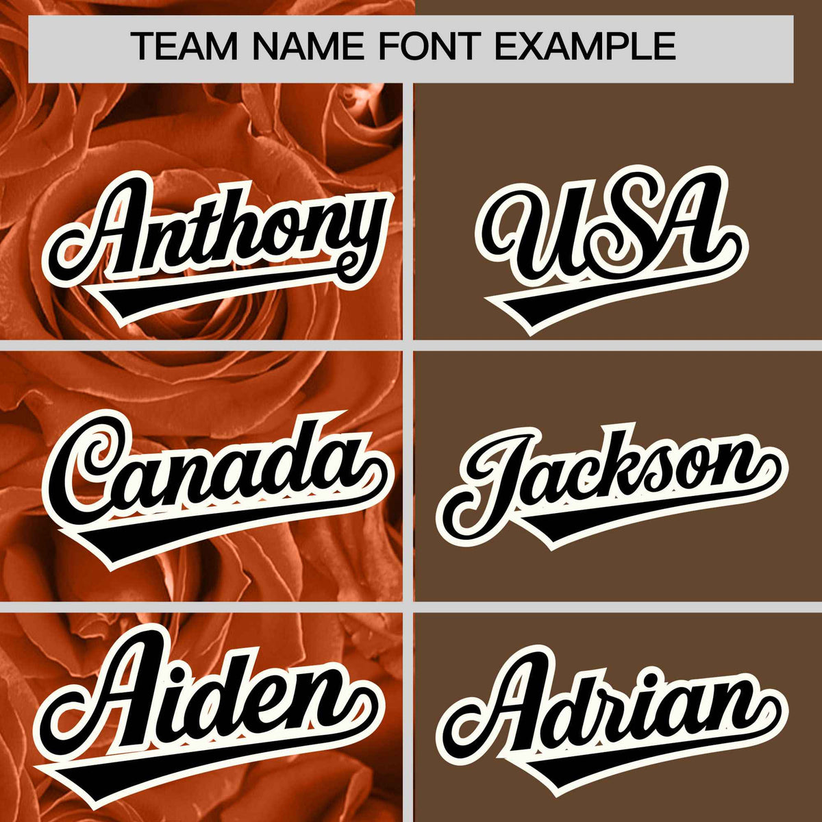 Custom Texas Orange Light Brown Split Rose Print Authentic Baseball Jersey| KXKSHOP