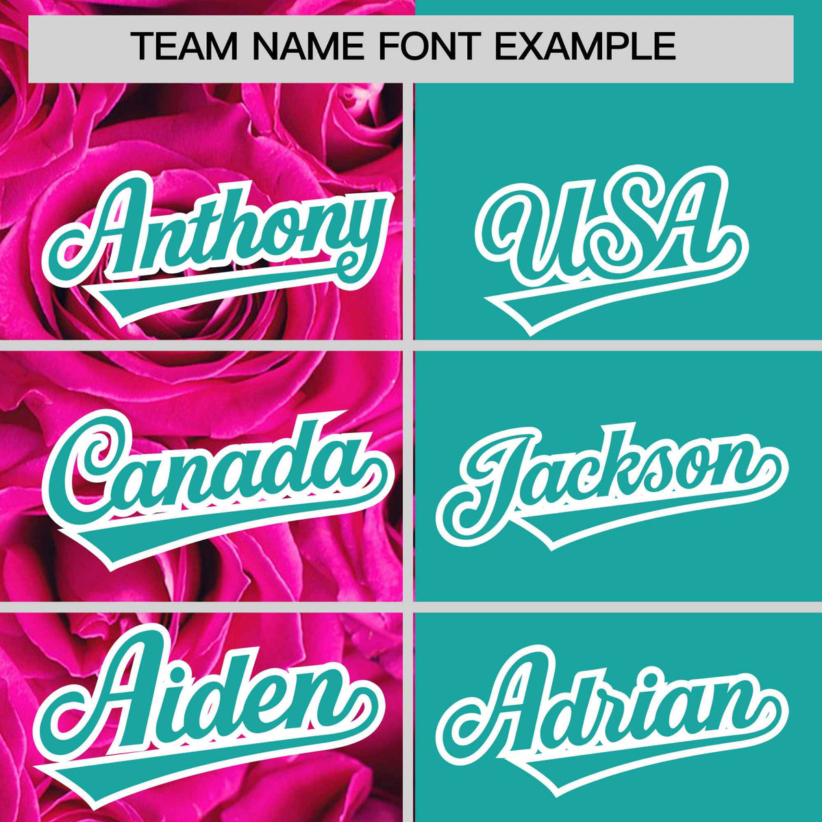 Custom Pink Aqua Split Rose Print Authentic Baseball Jersey| KXKSHOP